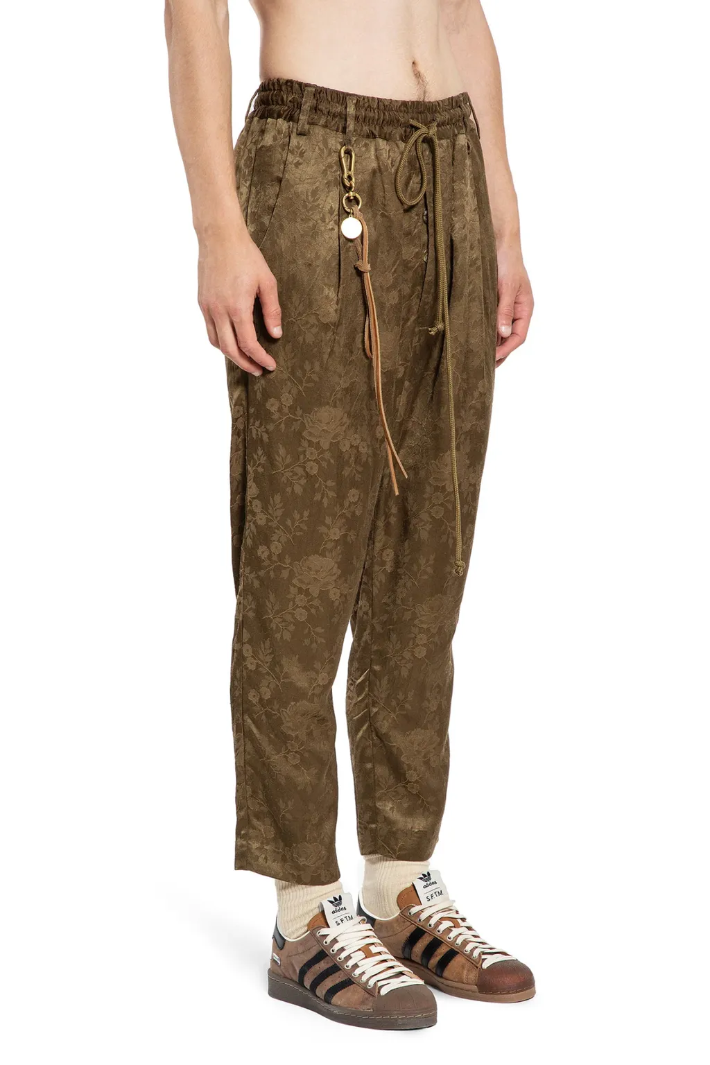 Floral Jacquard Trousers