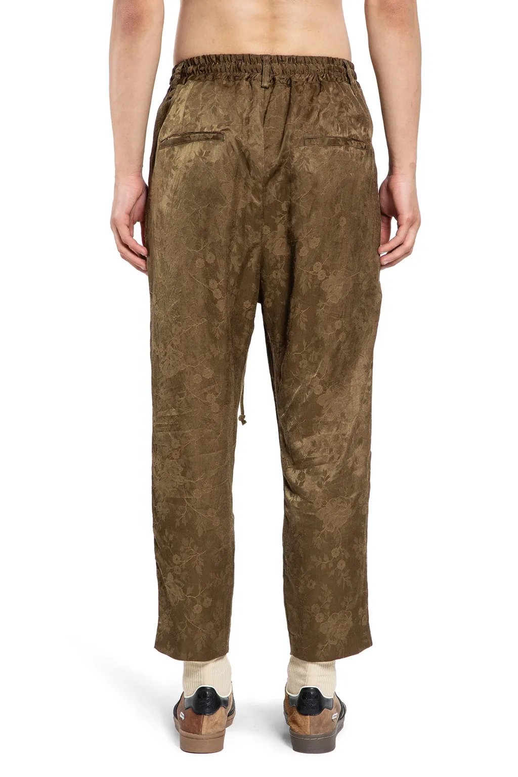 Floral Jacquard Trousers