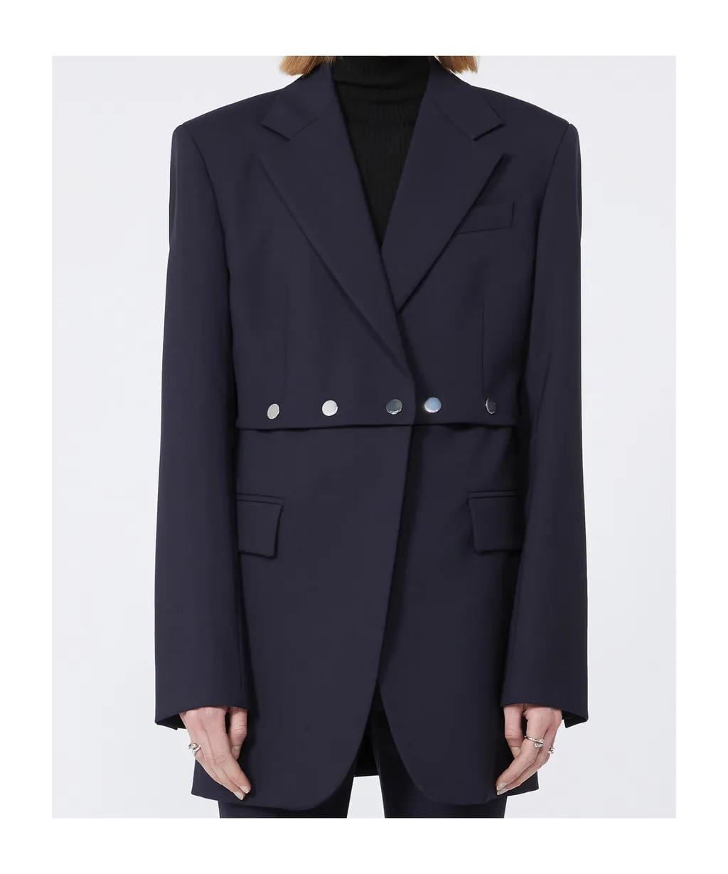 Lapel Long-Sleeved Suit Jacket