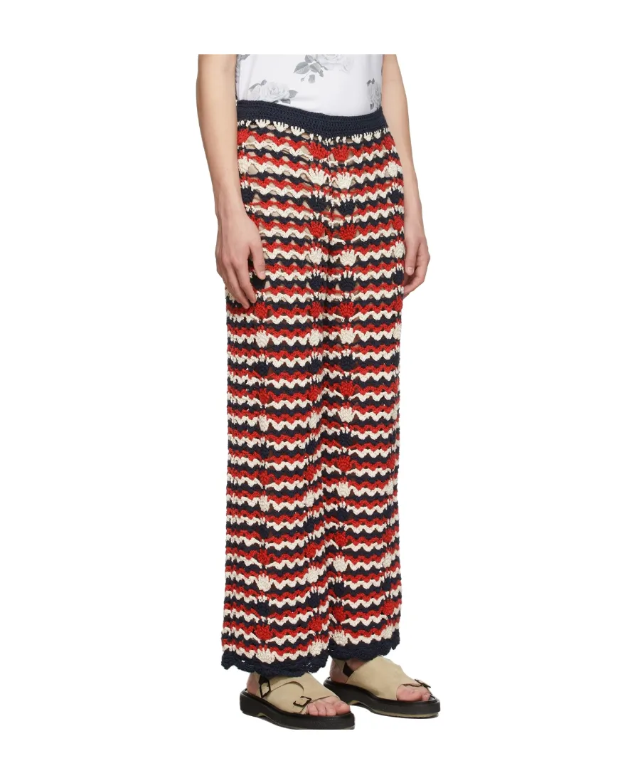 Striped Crochet Pants