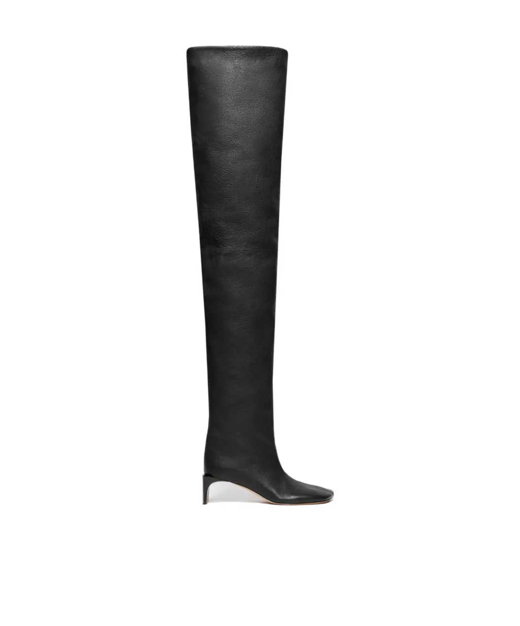 Thigh-High Calfskin Boots