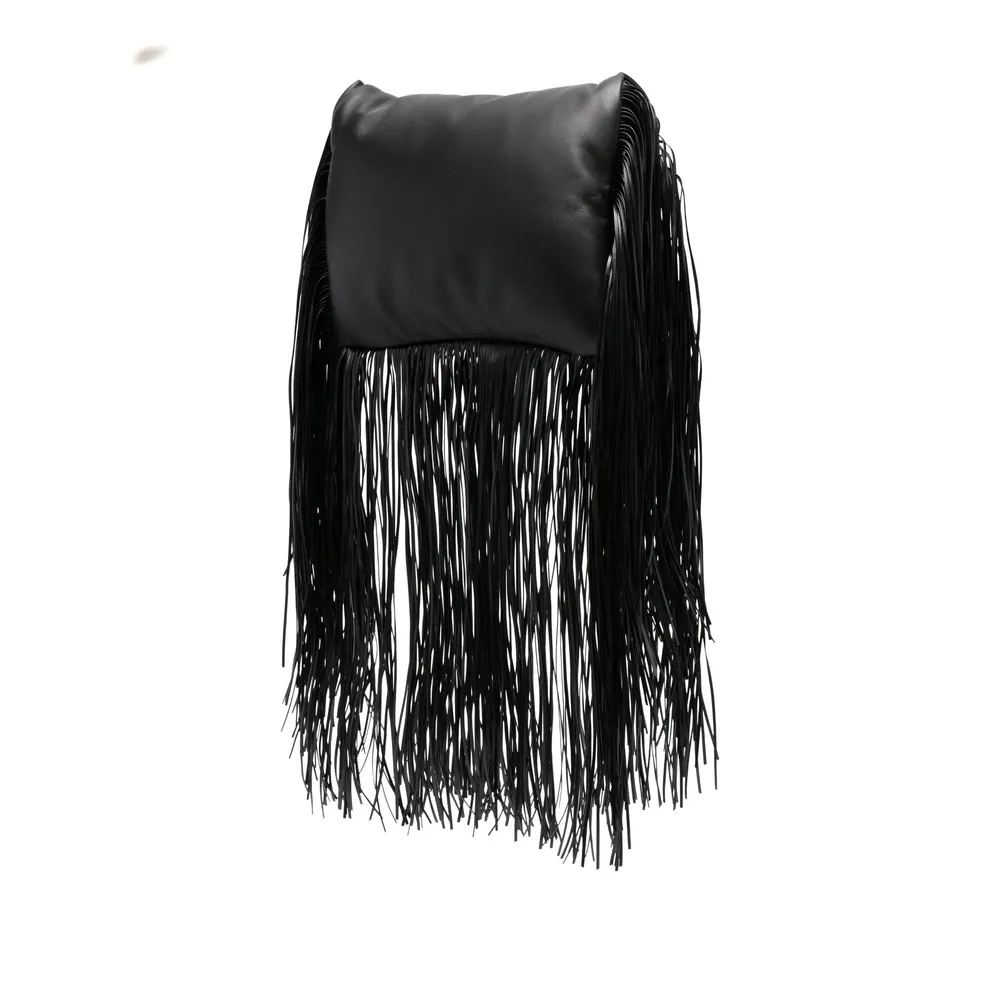 Soffy Fringed Top Handle Bag