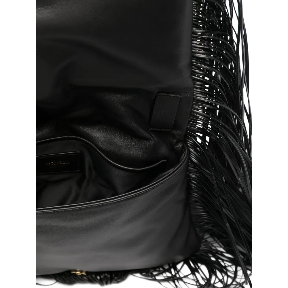 Soffy Fringed Top Handle Bag