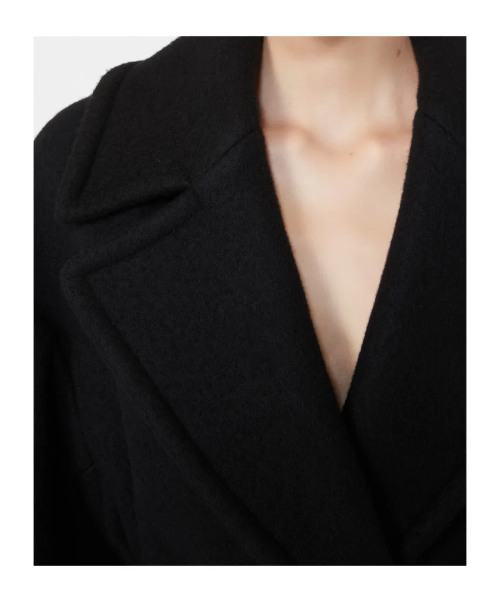 Zebra Belted Long Coat