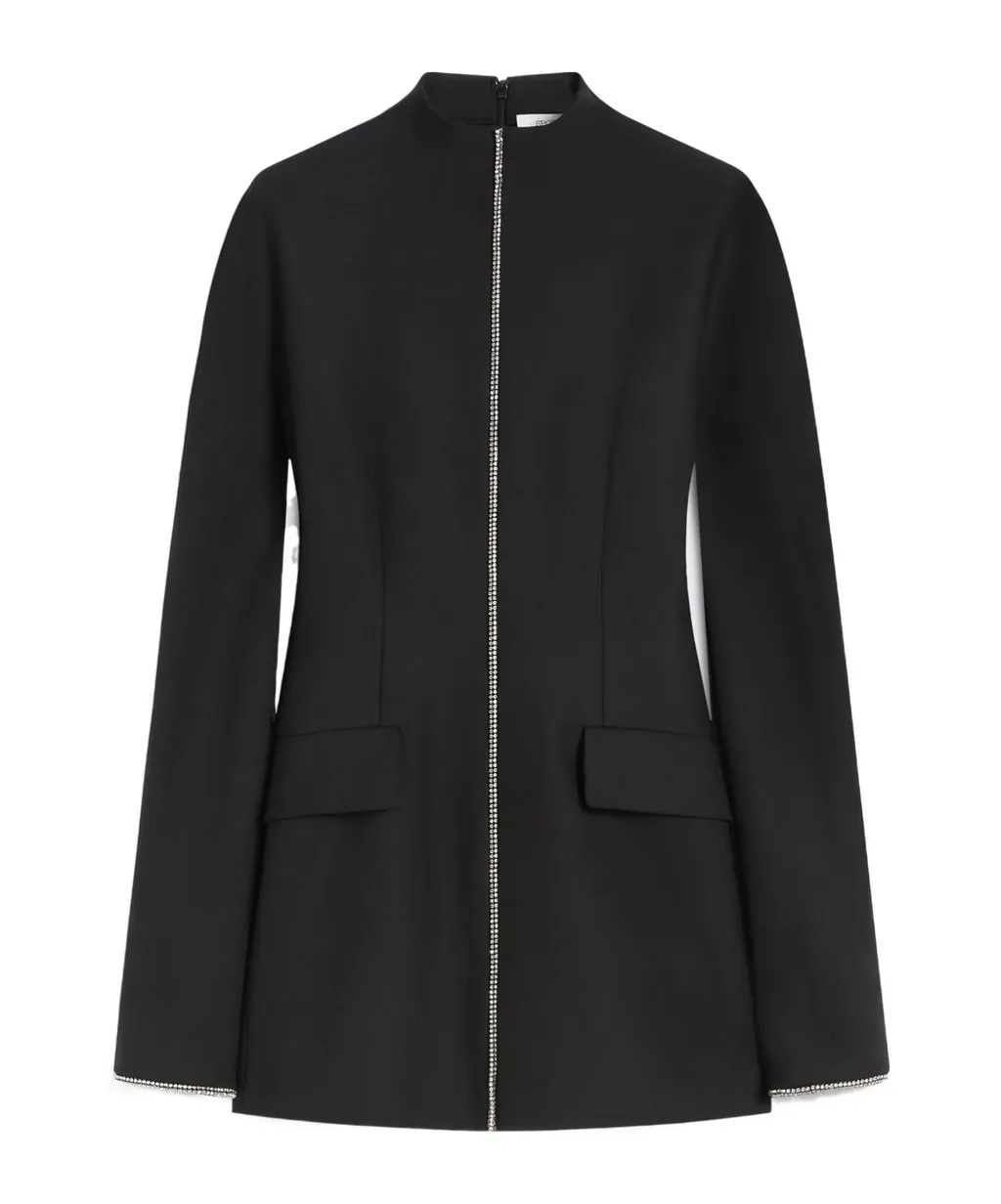 Tefrite Embellished Long-Sleeved Dress
