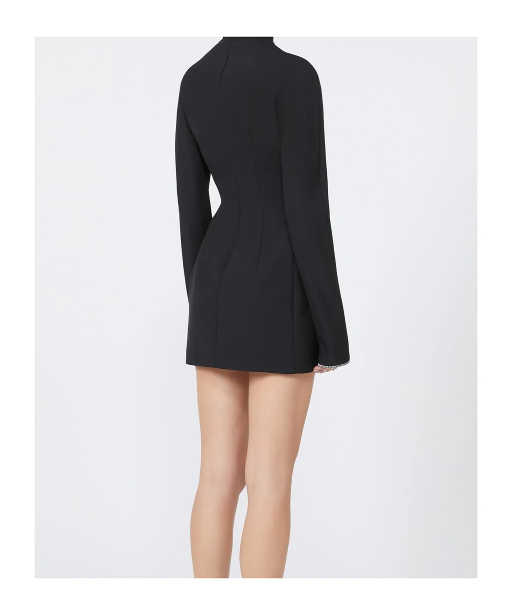 Tefrite Embellished Long-Sleeved Dress