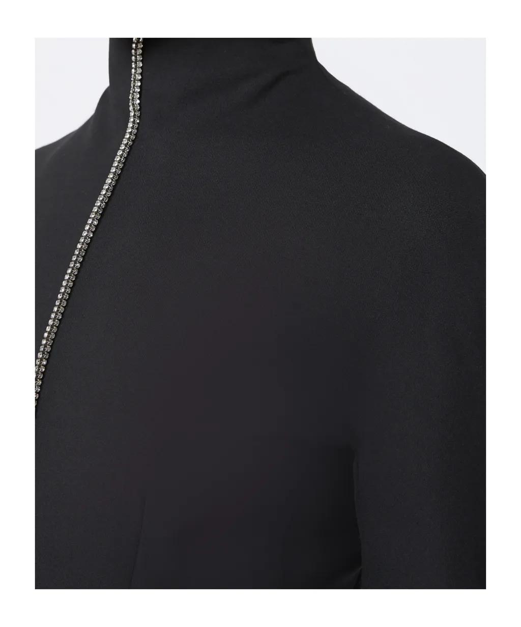 Tefrite Embellished Long-Sleeved Dress