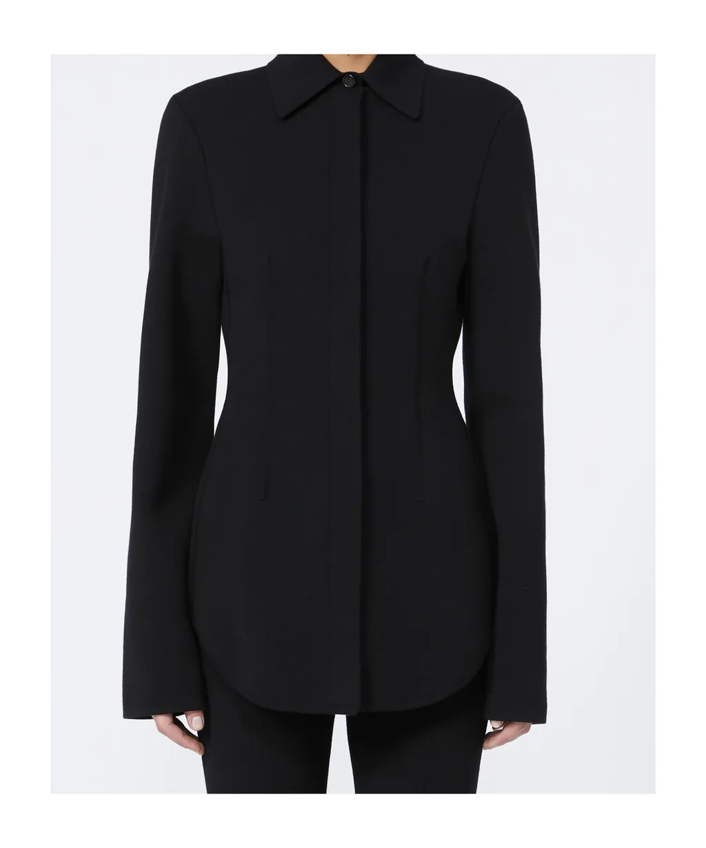 Baffo Long-Sleeved Knitted Shirt