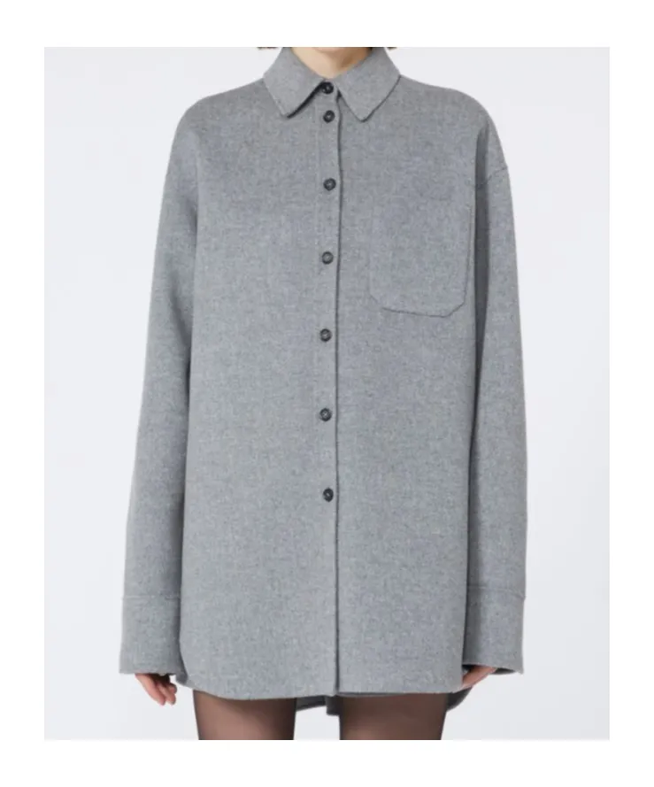 Long-Sleeve Wool Shirt