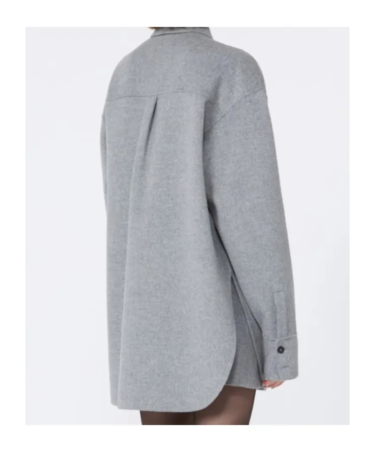 Long-Sleeve Wool Shirt