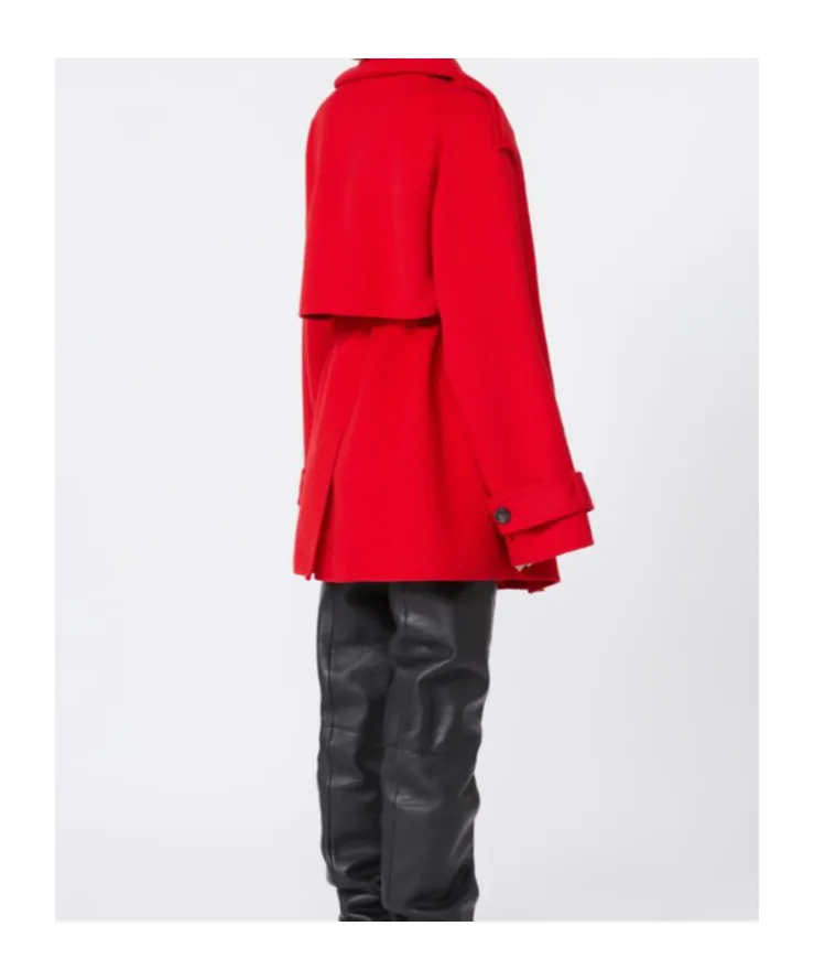 Double-Breasted Belted Coat
