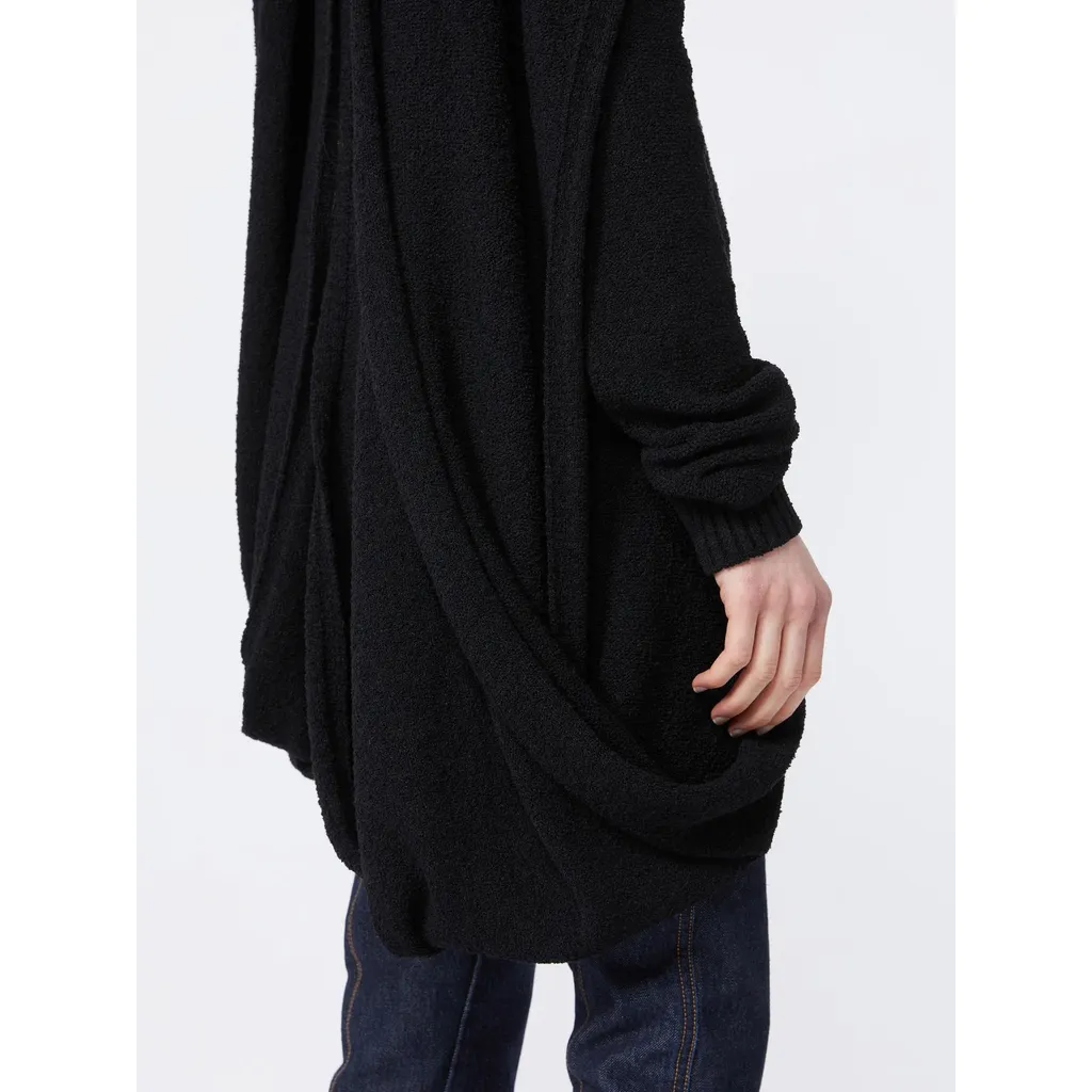 High-Neck Front Slit Knitted Jumper