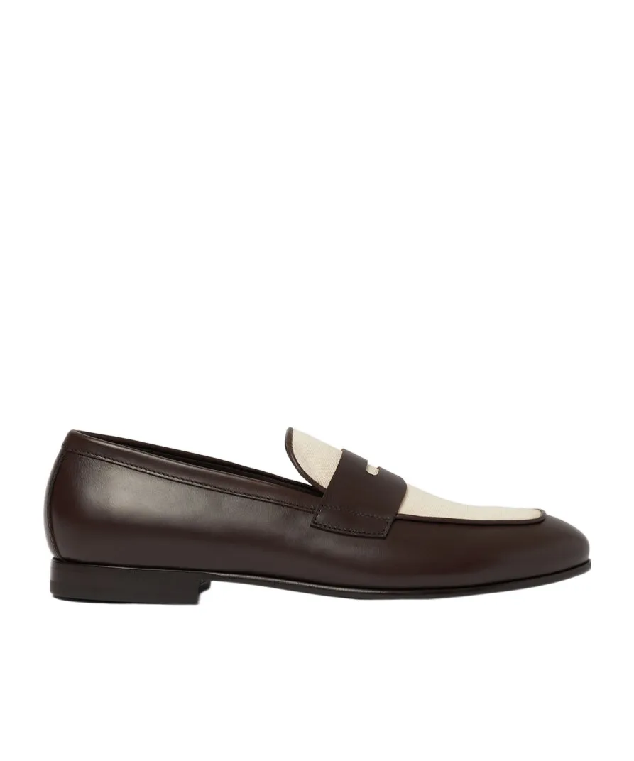 Gregory Two-Toned Almond Toe Loafers