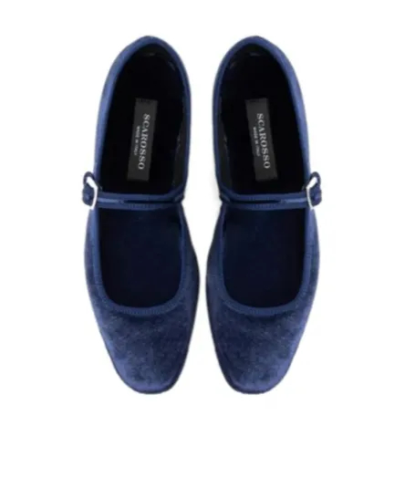 Petra Velvet Mary Jane Flats