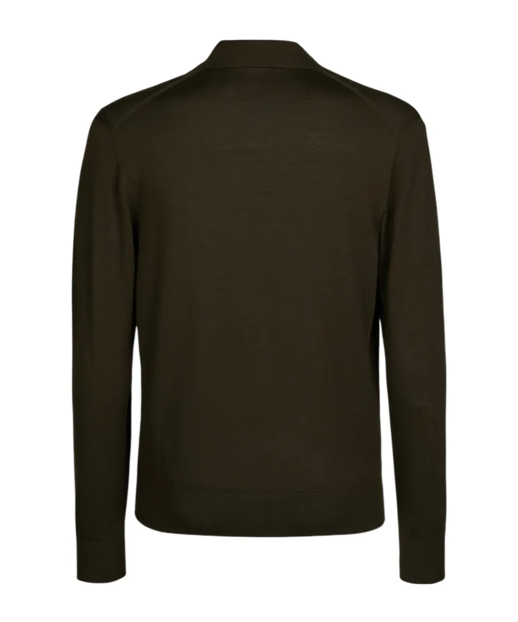 Long-Sleeved Polo Shirt