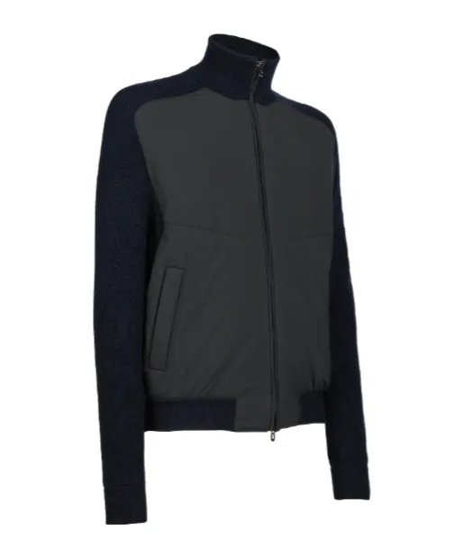 Knit Hybrid Bomber