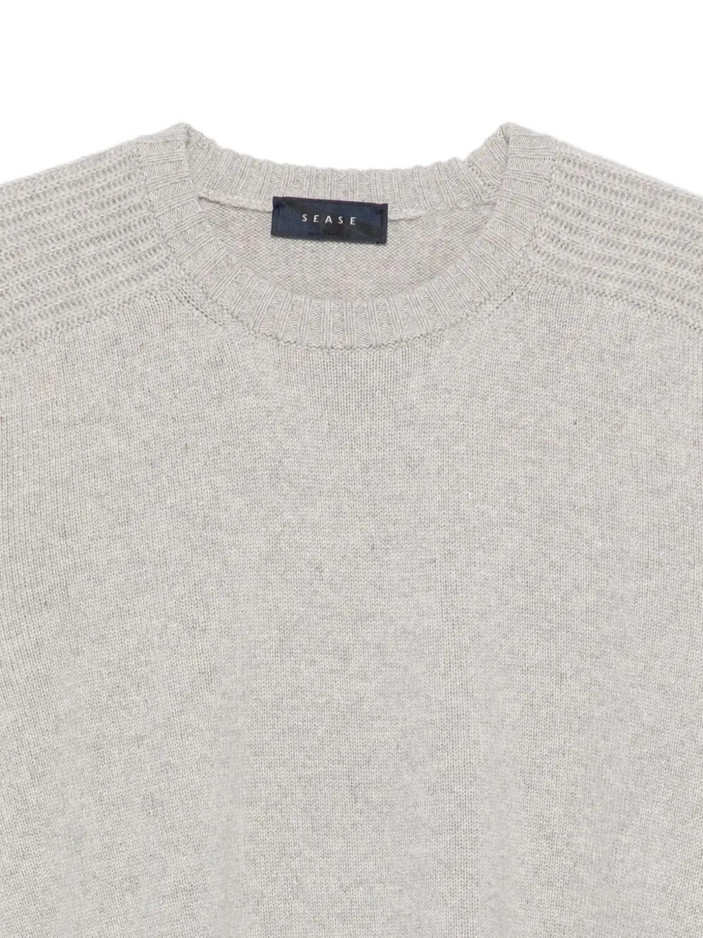 Ribbed-Panel Sweater