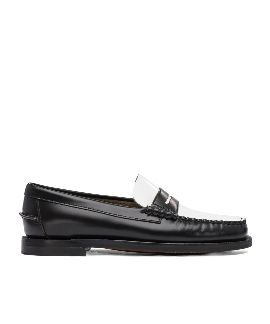 Two-Tone Leather Loafers