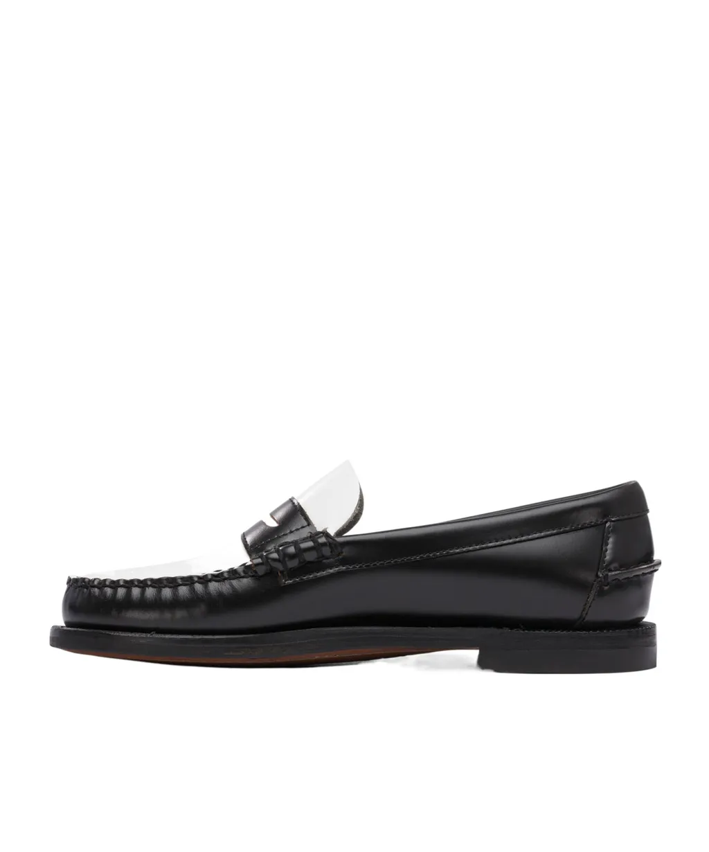 Two-Tone Leather Loafers