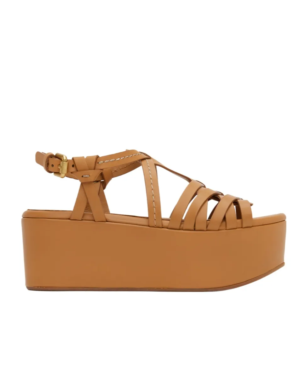 Sierra Cross-Strap High-Heeled Sandals