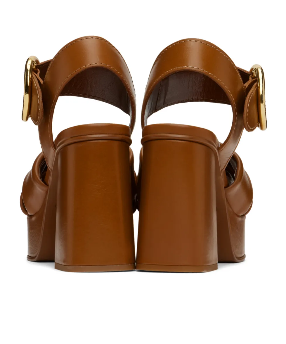 Lyna Cross-Strap High-Heeled Sandals
