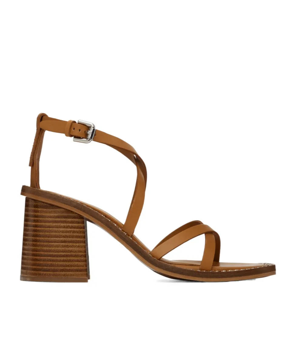 Lynette Cross-Belted High-Heeled Sandals