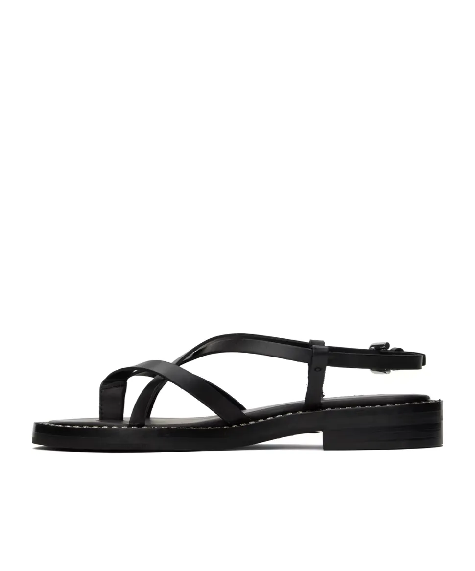 Lynette Cross-Strap Flat Sandals