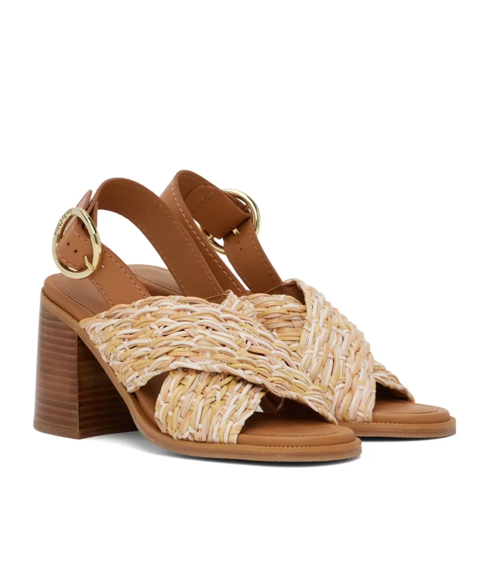 Jaicey Cross-Strap High-Heeled Sandals