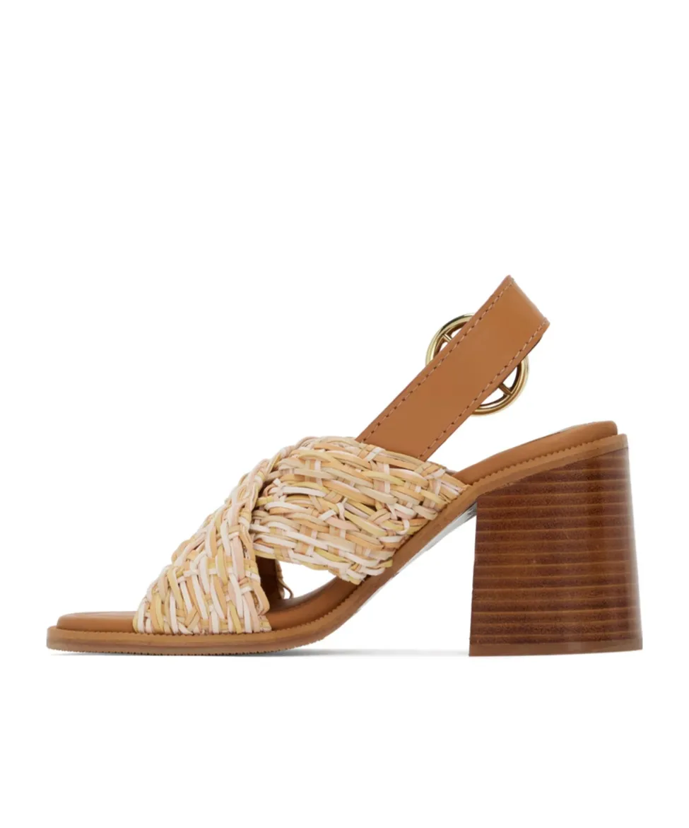 Jaicey Cross-Strap High-Heeled Sandals
