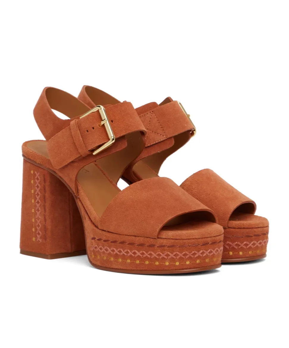 Pheebe Platform Buckle High-Heeled Sandals