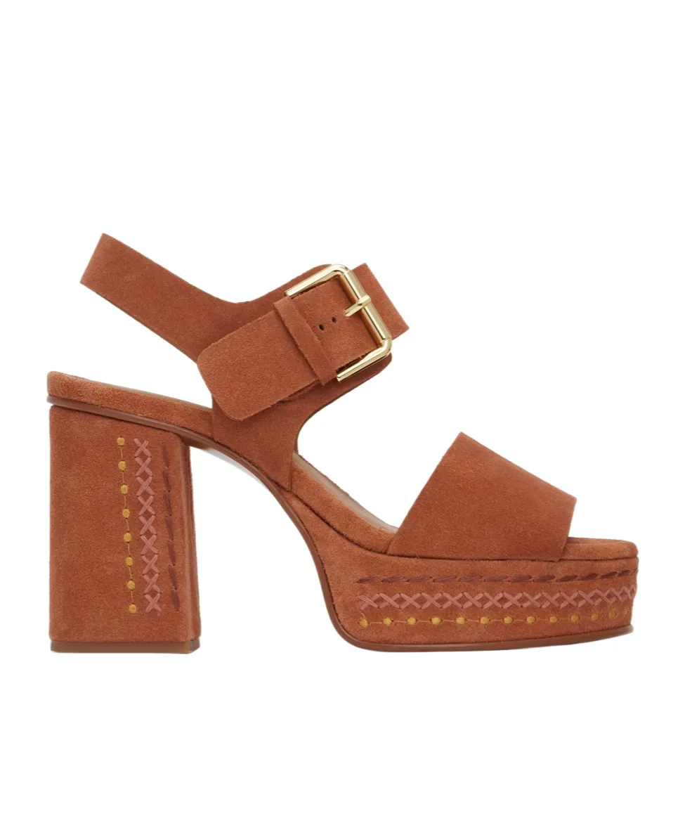 Pheebe Platform Buckle High-Heeled Sandals