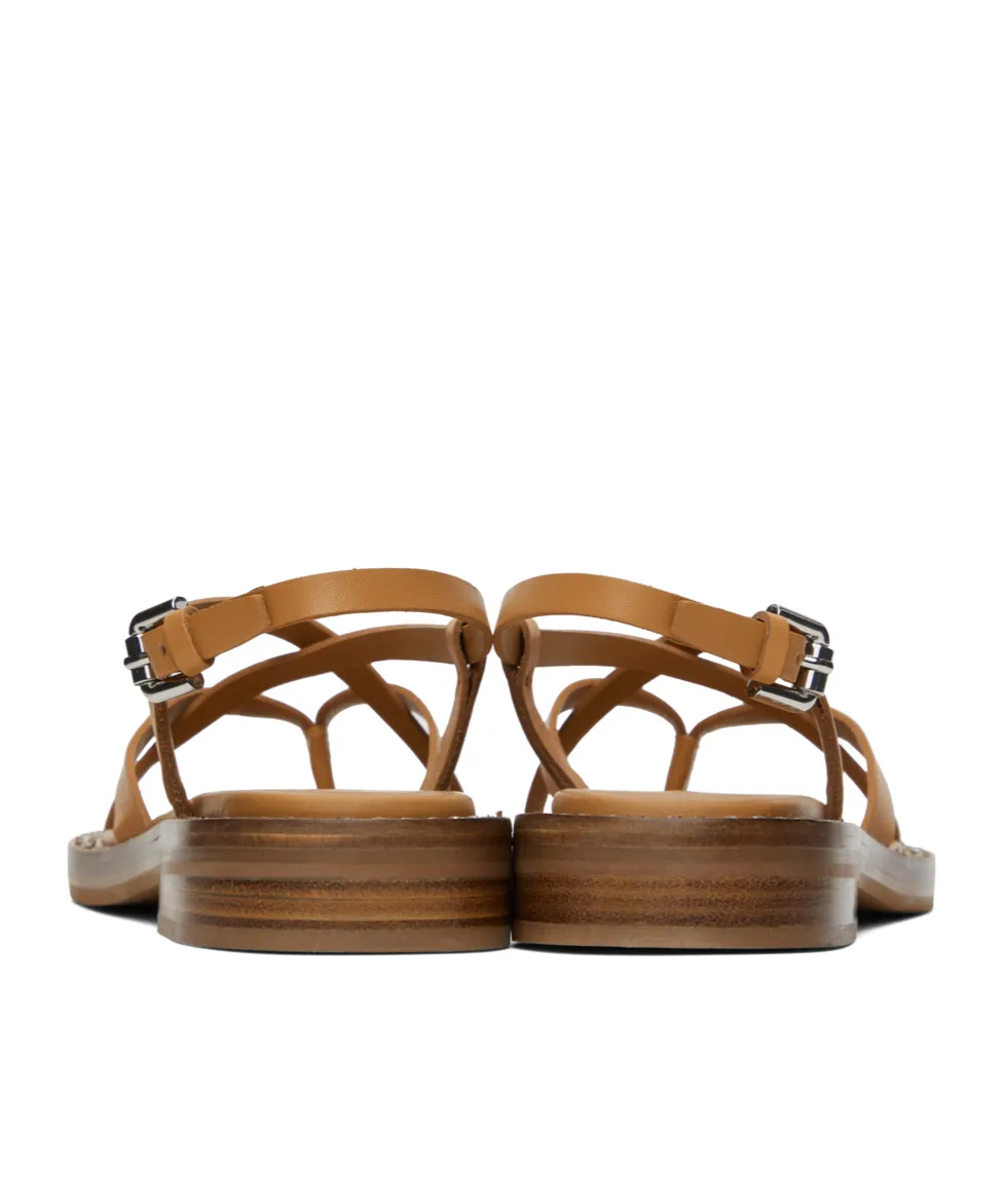 Lynette Cross-Strap Flat Sandals