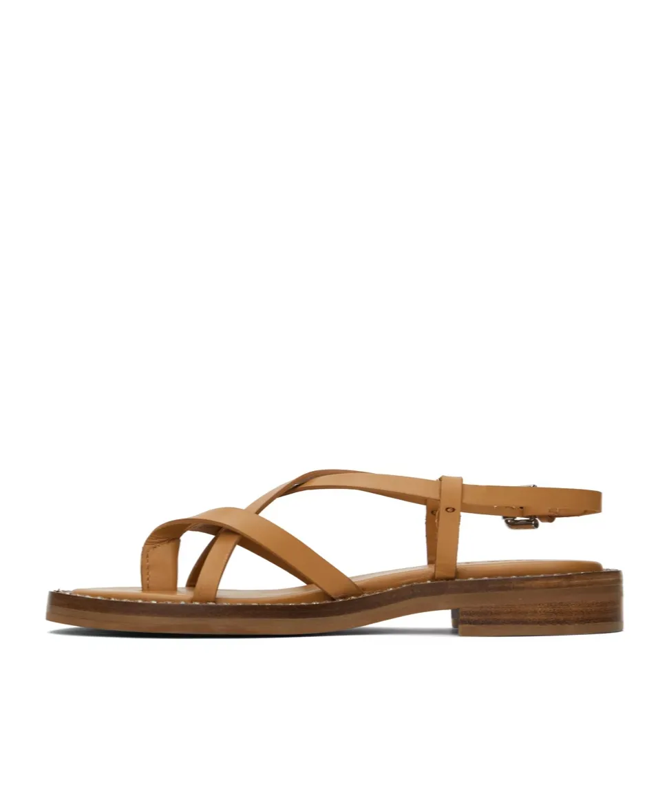 Lynette Cross-Strap Flat Sandals