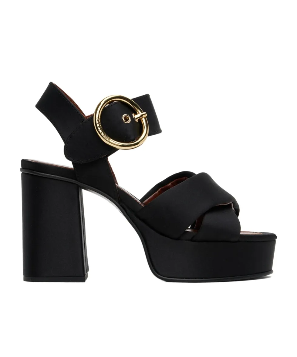 Lyna Cross-Strap High-Heeled Sandals