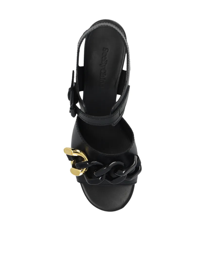 Thick-Soled High-Heeled Sandals