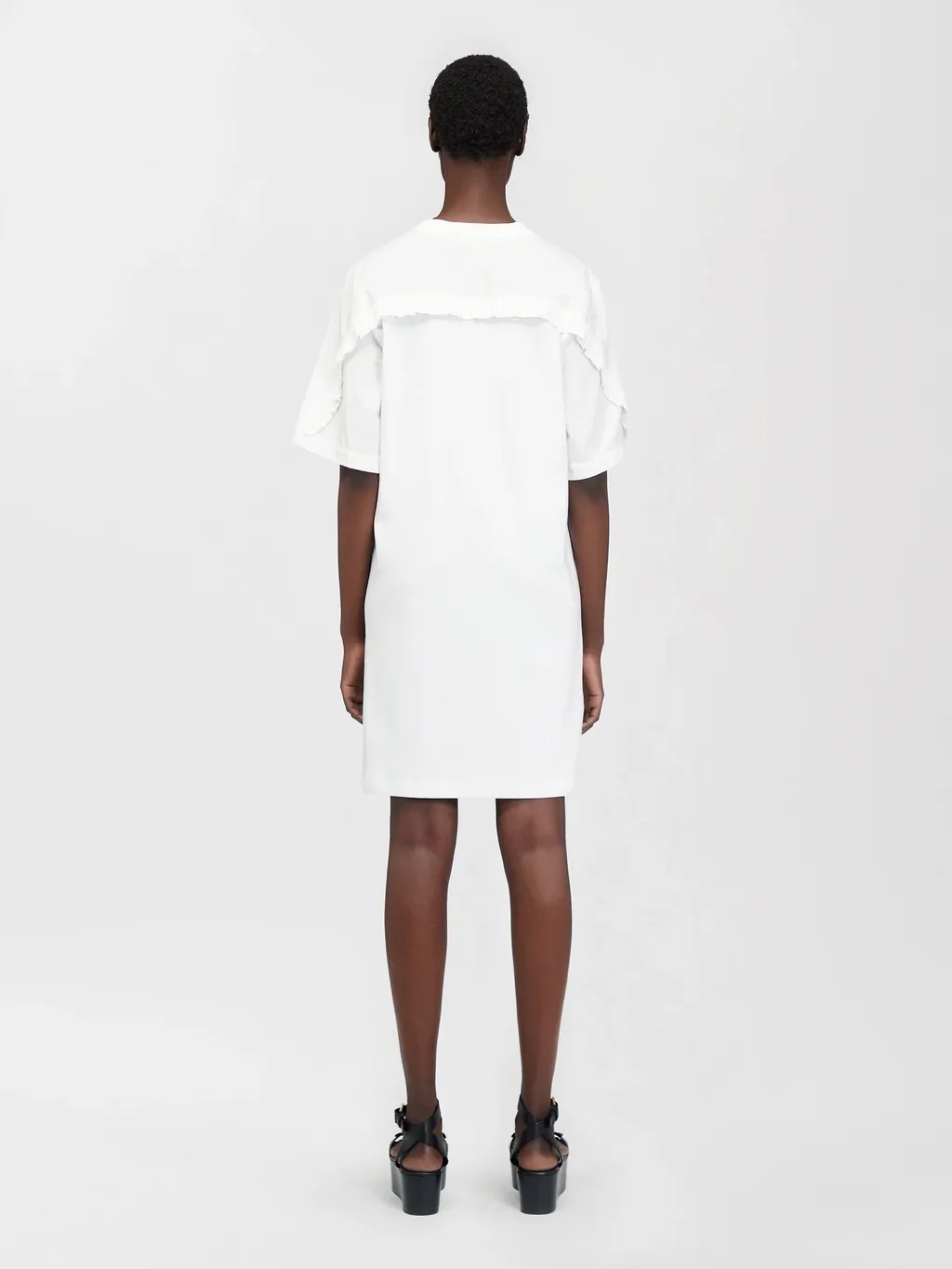 Ruffled-Detailing T-Shirt Dress