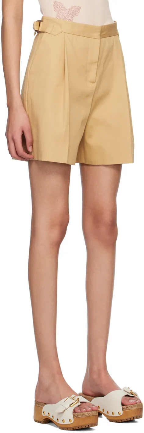 Pleated Tailored Shorts
