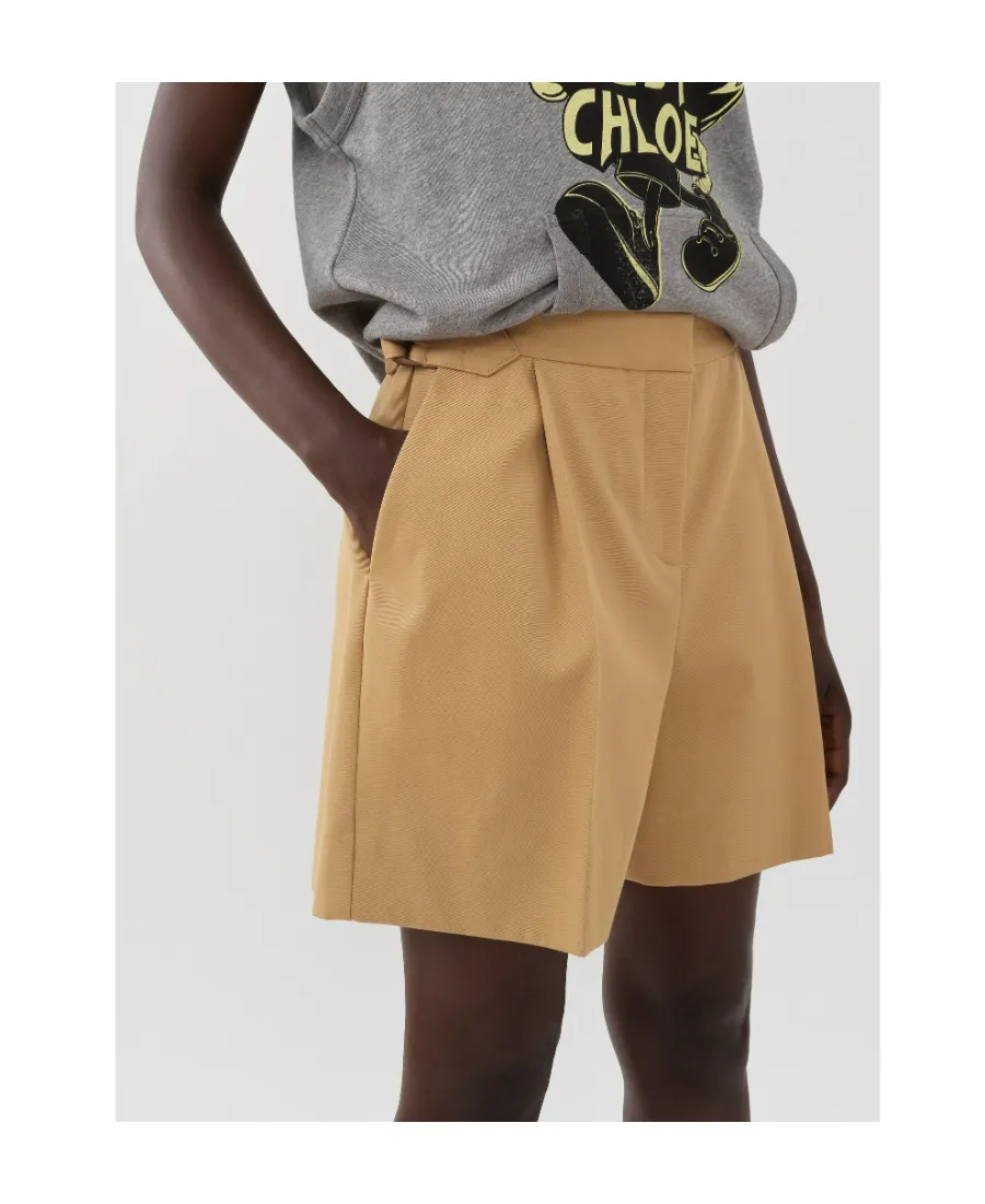 Pleated Tailored Shorts