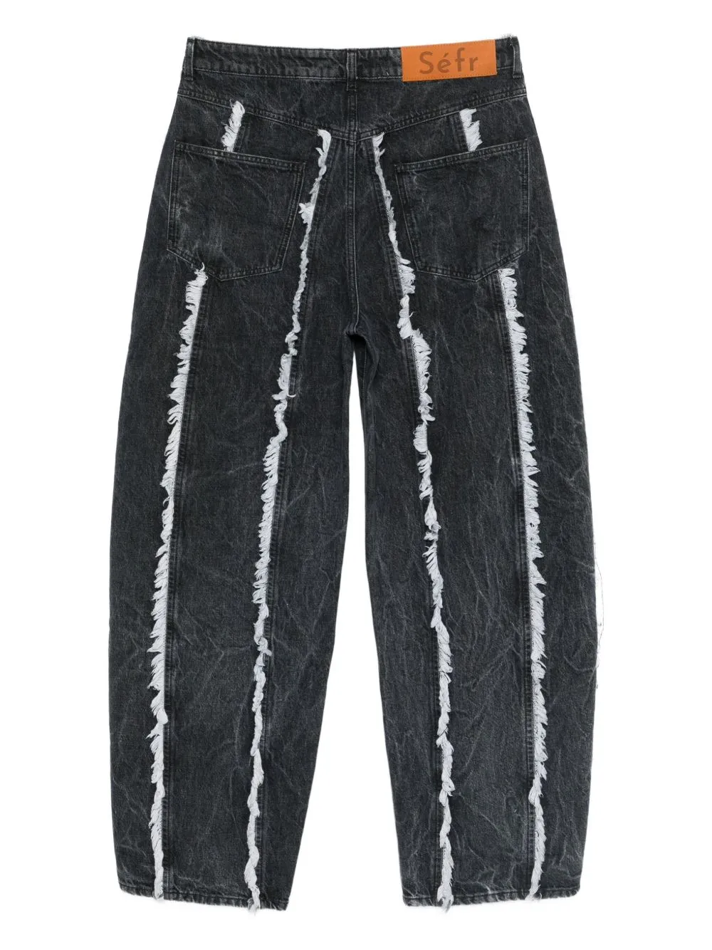 Frayed-Detail Jeans