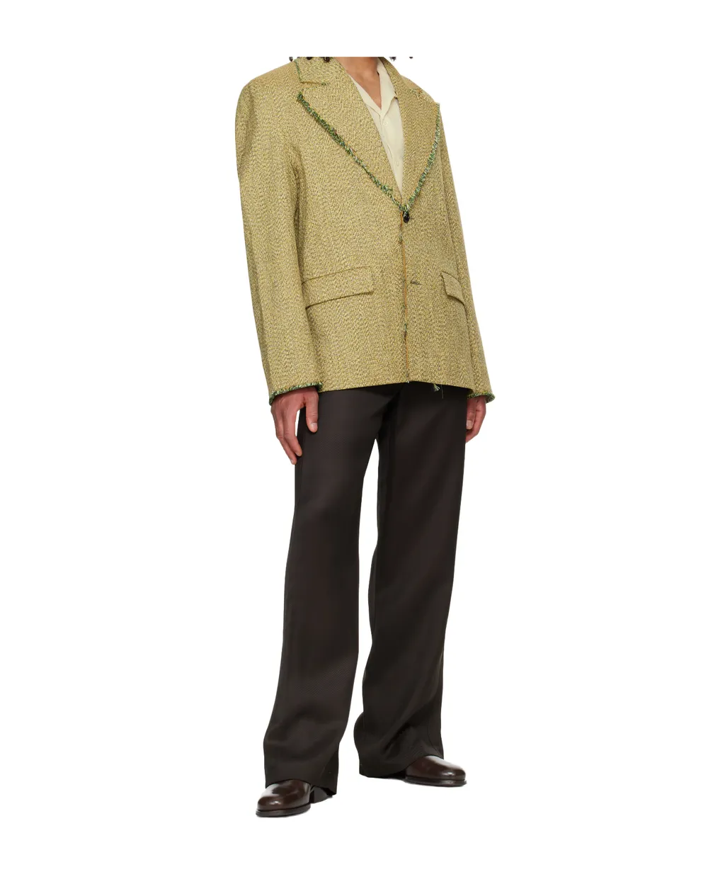 Straight-Leg Heavyweight Viscose Twill Trousers
