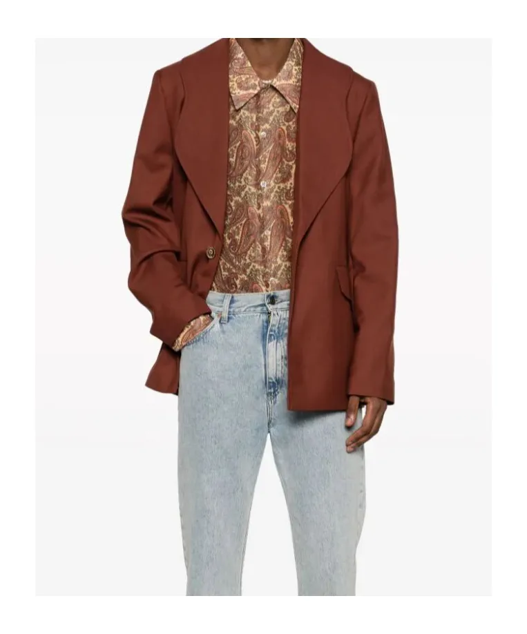 Long-Sleeved Suit Jacket