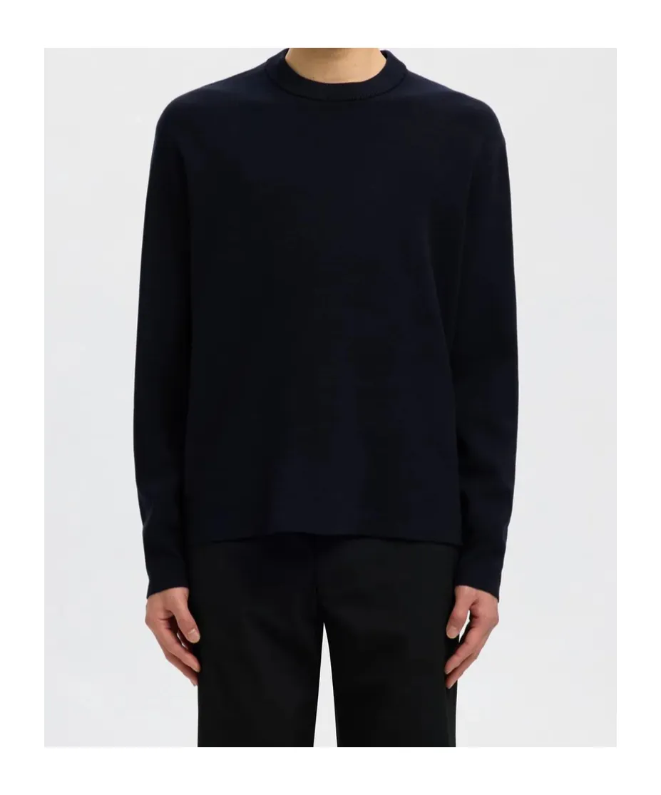 Crew Neck Long-Sleeved Sweater