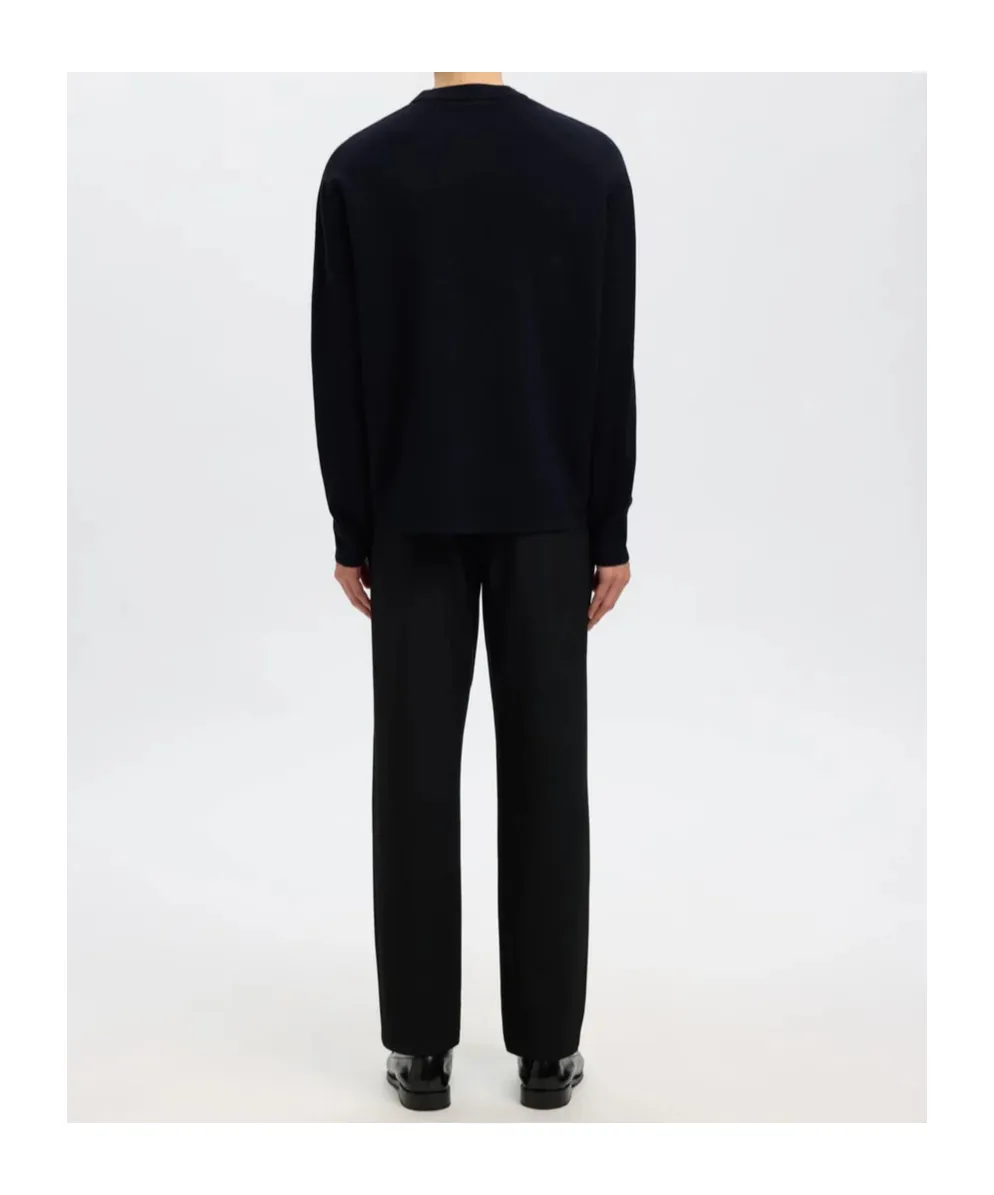 Crew Neck Long-Sleeved Sweater