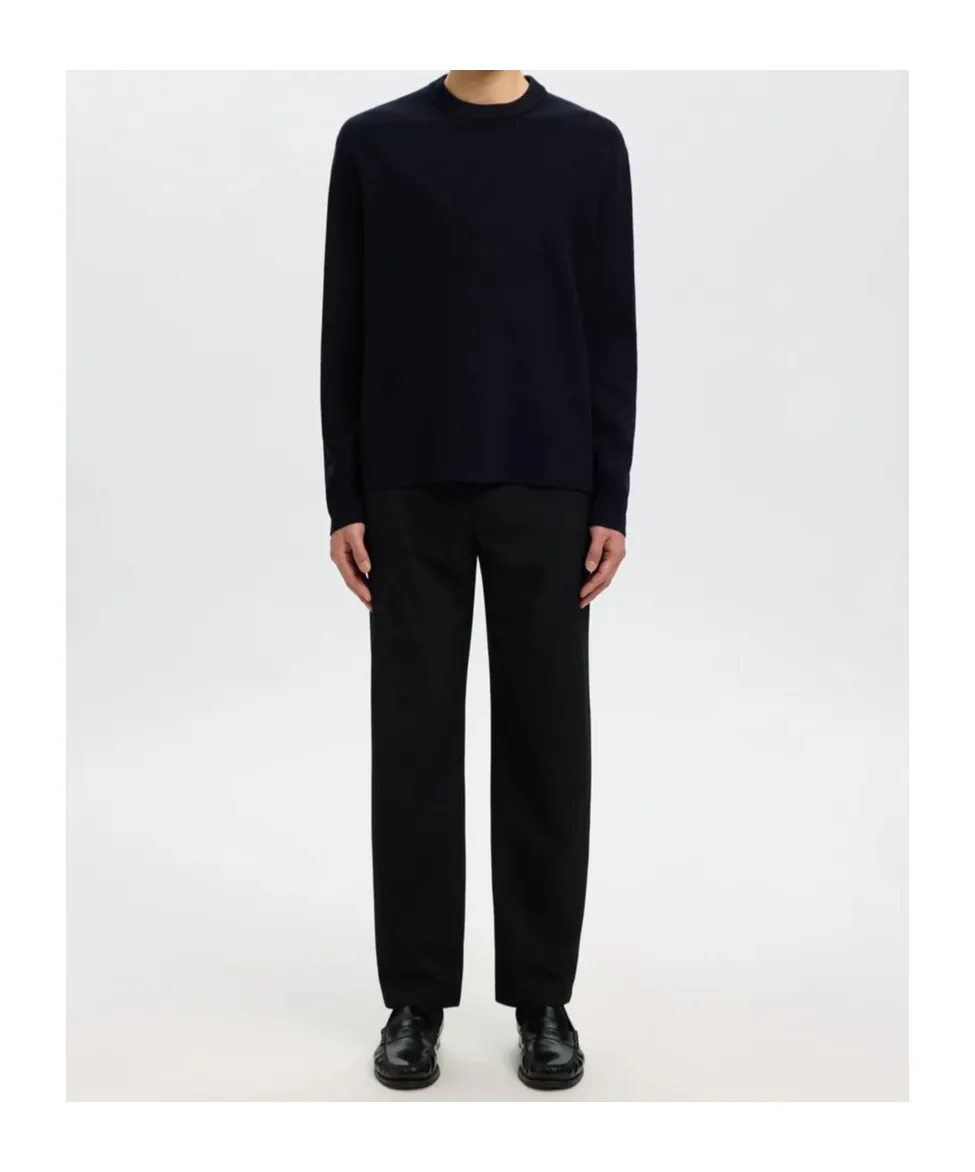 Crew Neck Long-Sleeved Sweater