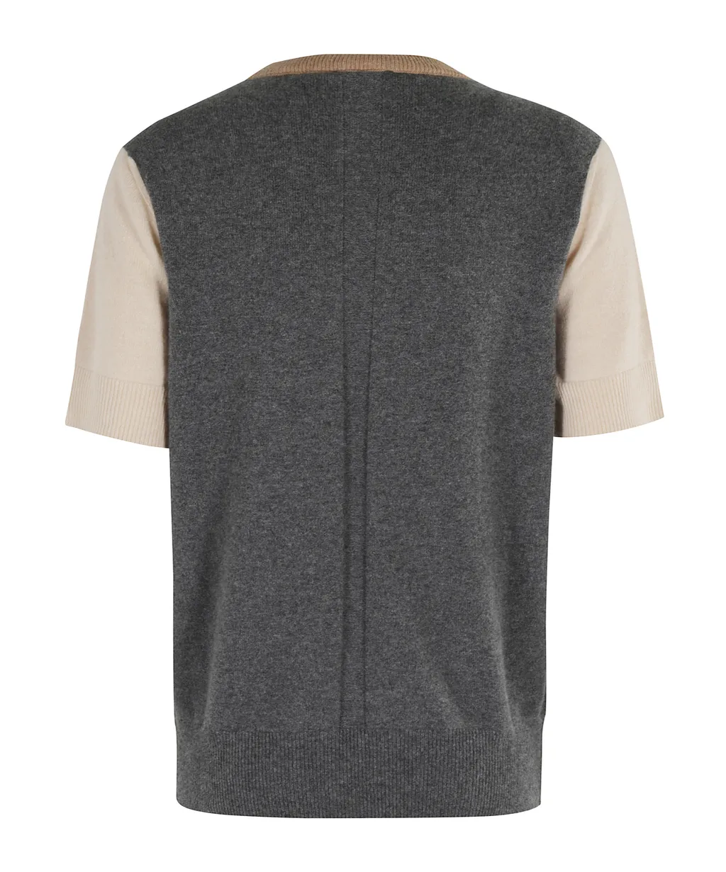 Colourblock Short-Sleeve Top
