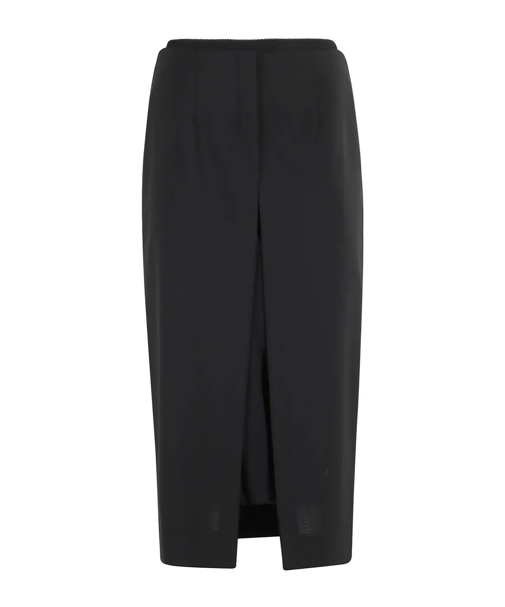 Slit Midi Skirt