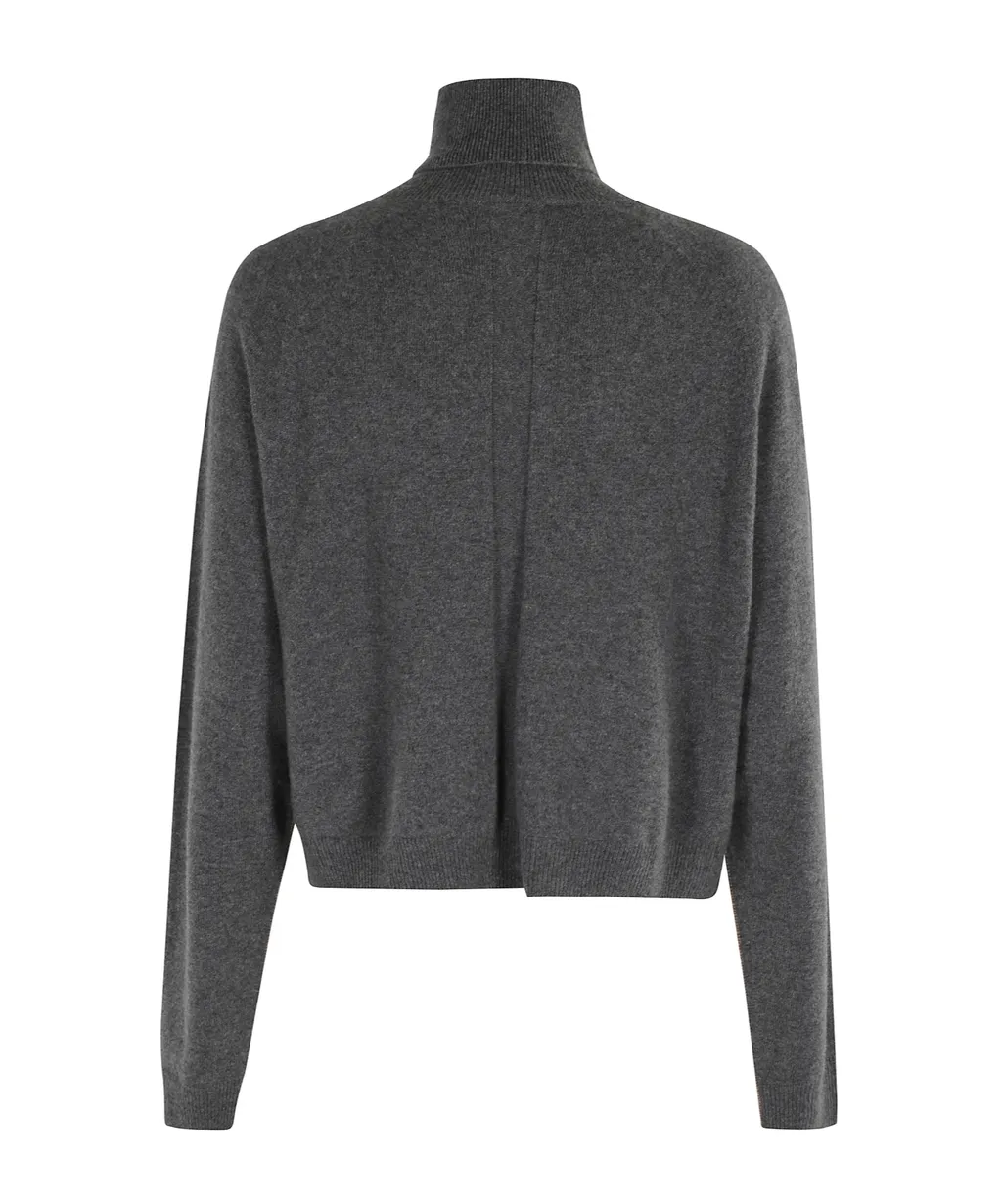 Colorblock Turtleneck Sweater