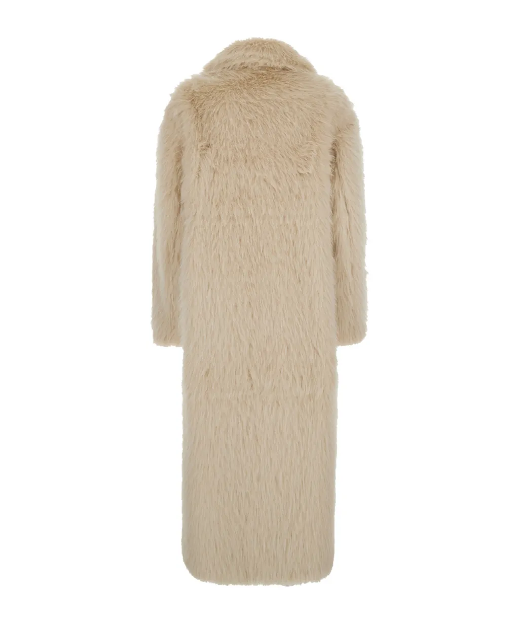 Notched Ecofur Coat