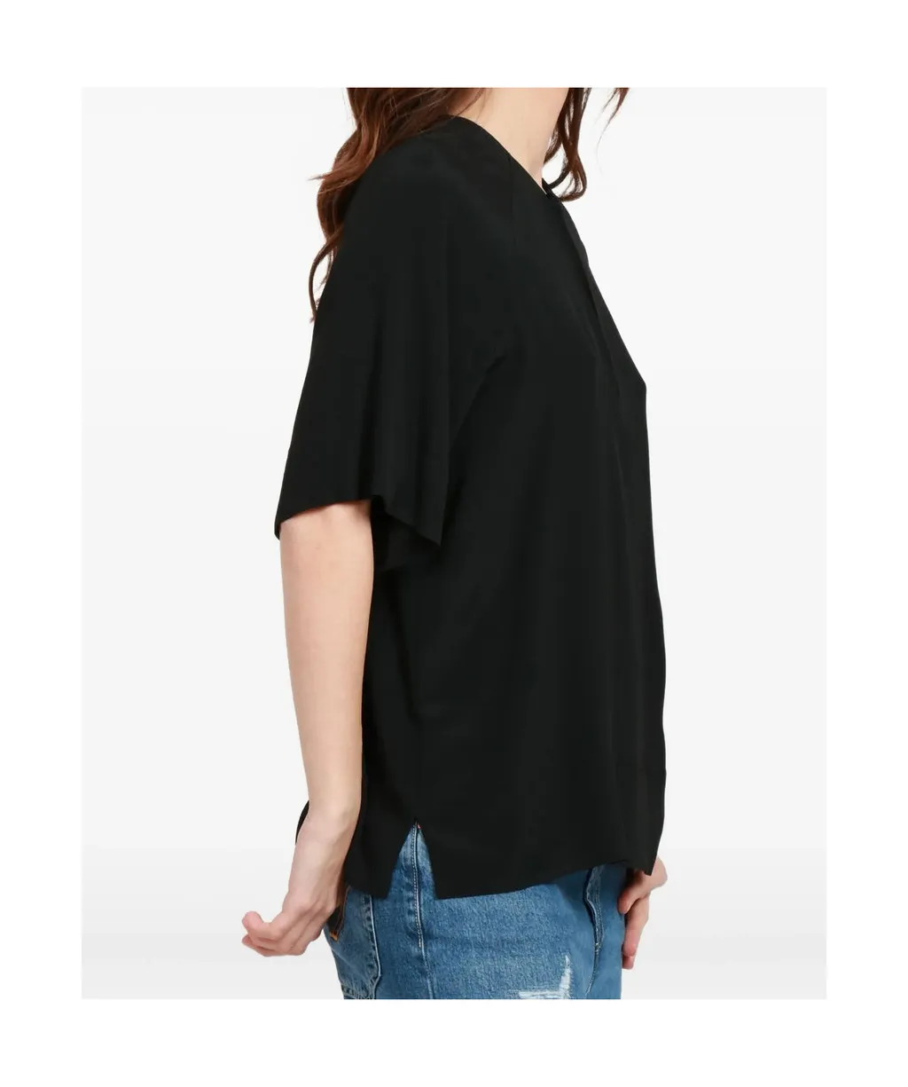 Keyhole-Neckline Top