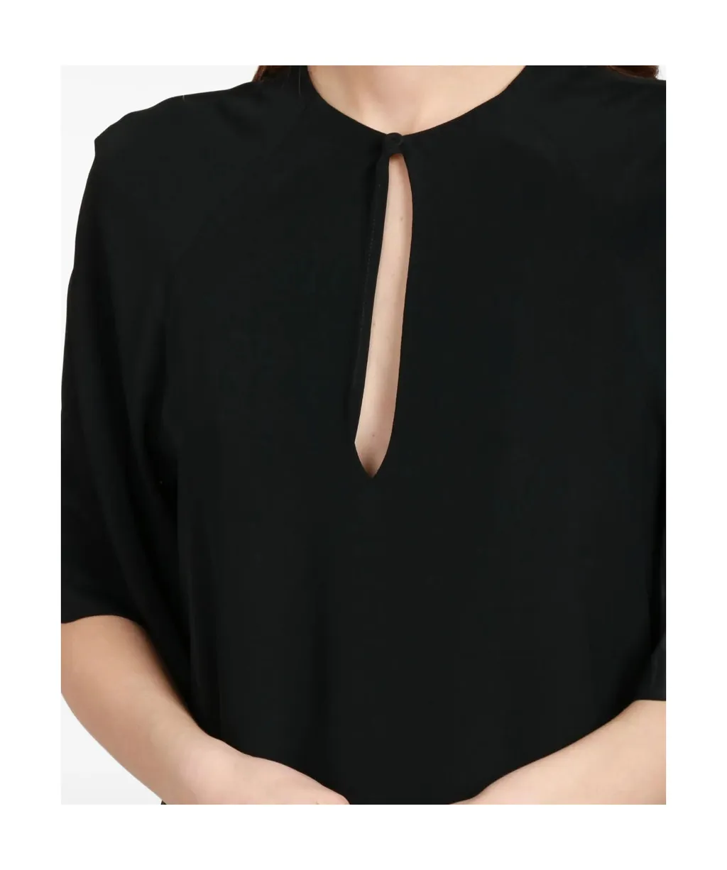 Keyhole-Neckline Top